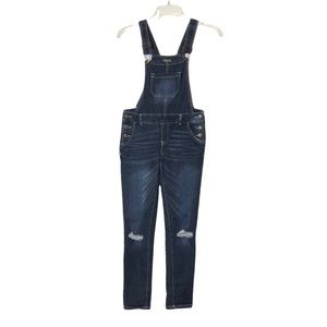 True Craft Skinny Overalls Distresed